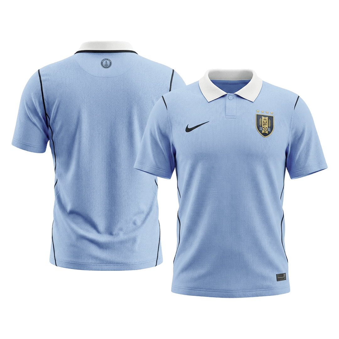 Uruguay Mens Home Soccer Jersey World Cup 2026 Blue