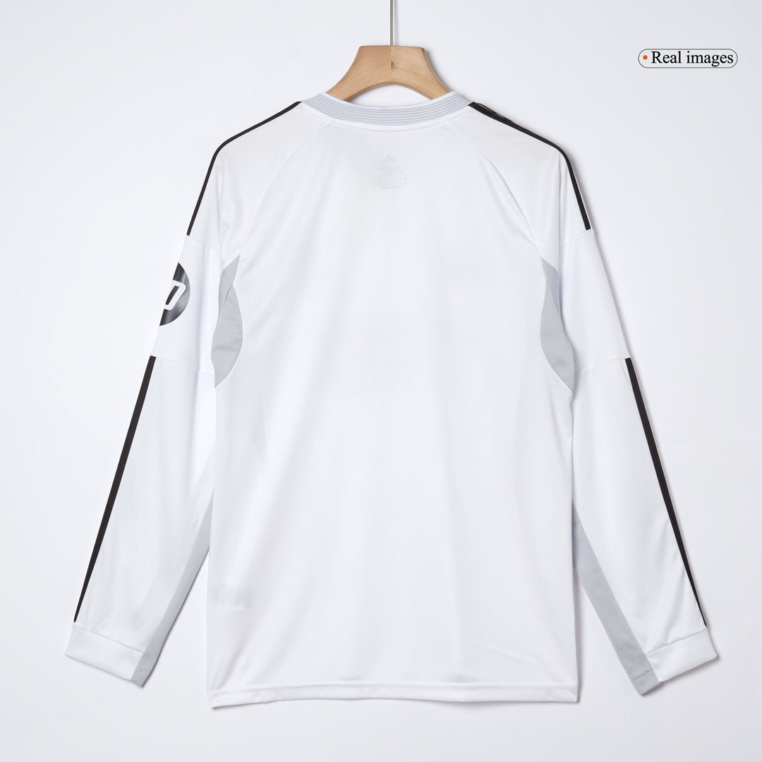 Real Madrid Mens Home Long Sleeve Soccer Jersey 2025/26 White