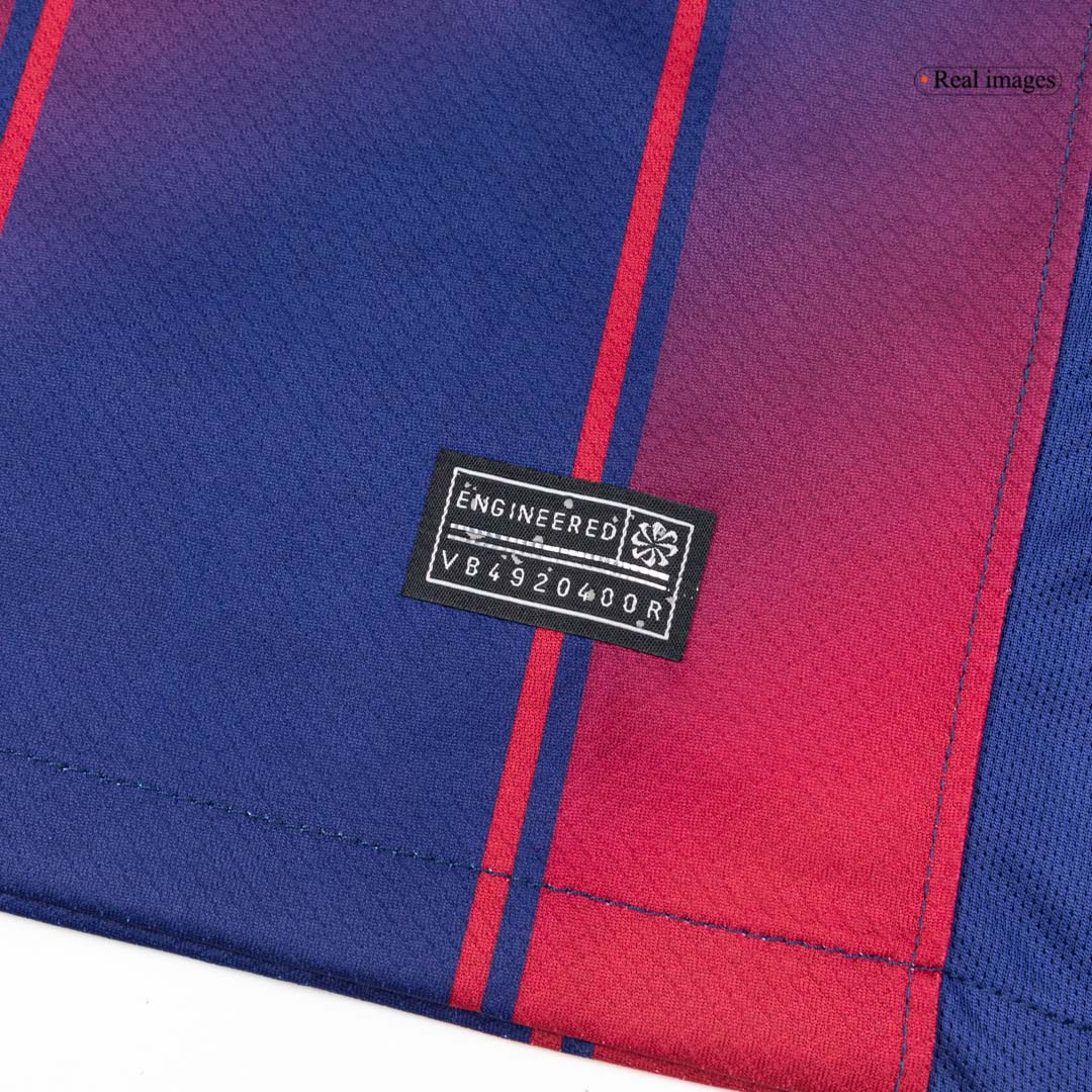 Barcelona Mens Home Long Sleeve Soccer Jersey 2025/26 Red&Blue