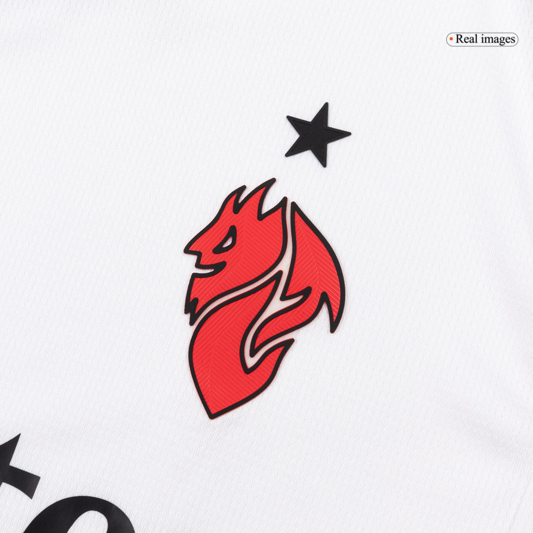 AC Milan Mens Away Long Sleeve Soccer Jersey 2025/26 White