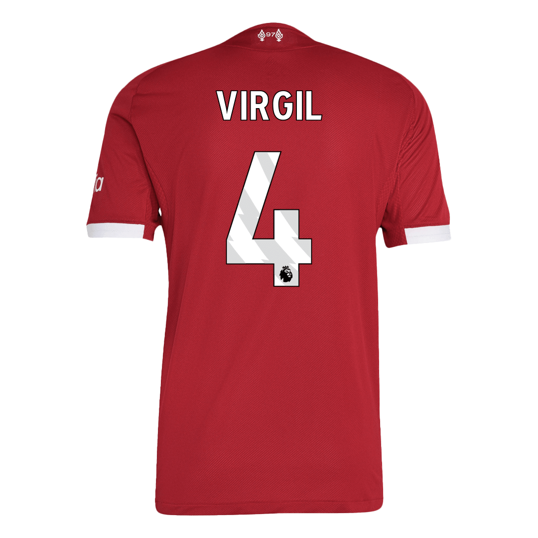 VIRGIL #4 Liverpool Mens Home Soccer Jersey 2025/26 Red - Player Version