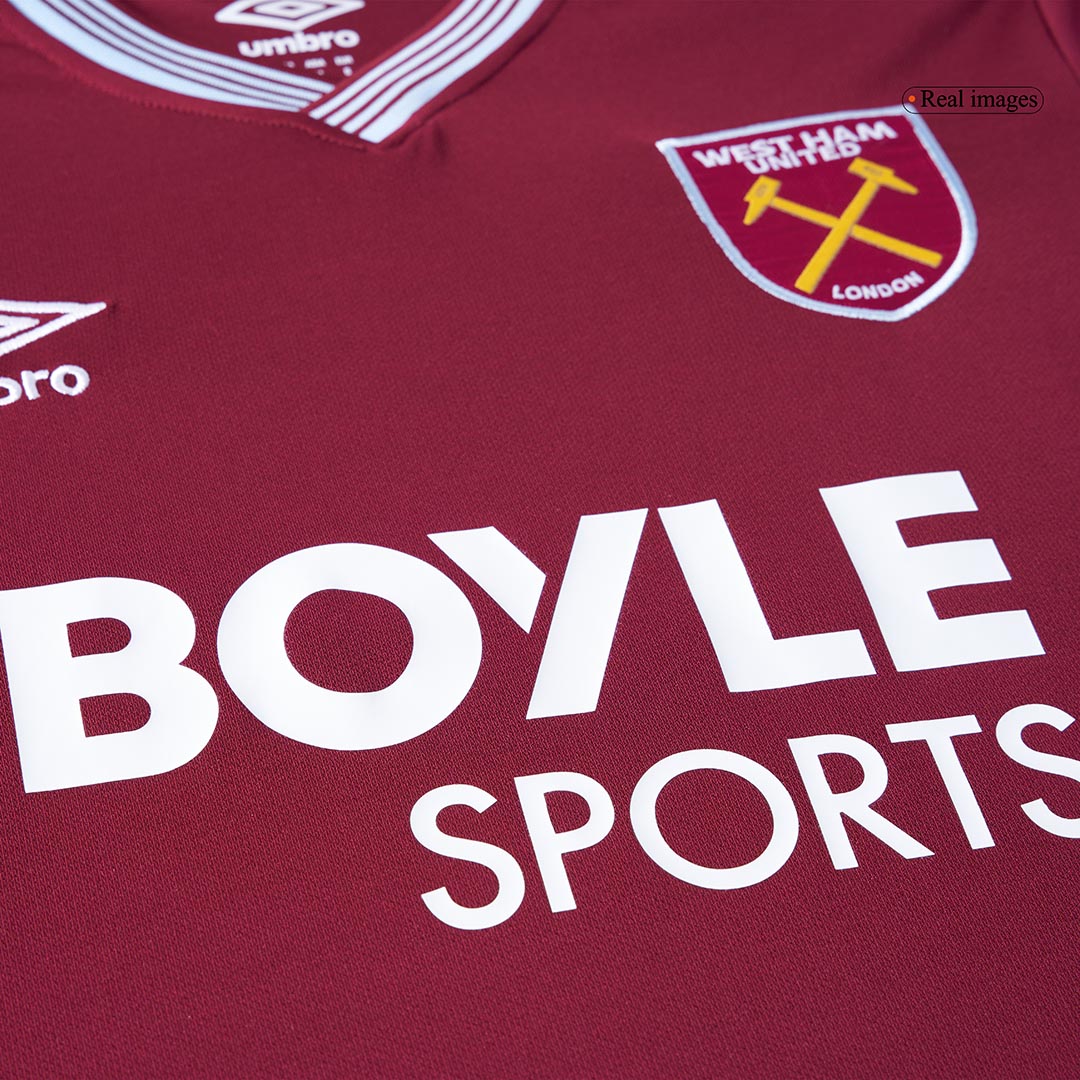 West Ham United Mens Home Soccer Jersey 2025/26 Red
