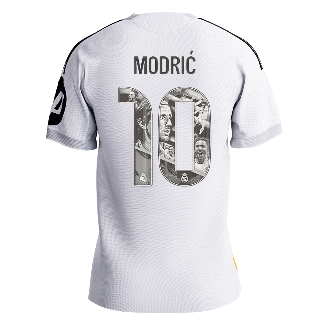 MODRIĆ Special #10 Real Madrid Mens Home Soccer Jersey 2025/26 White - Player Version [PREMIUM]