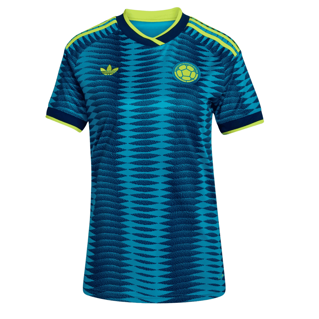 Colombia Womens Away Soccer Jersey World Cup 2026 Blue