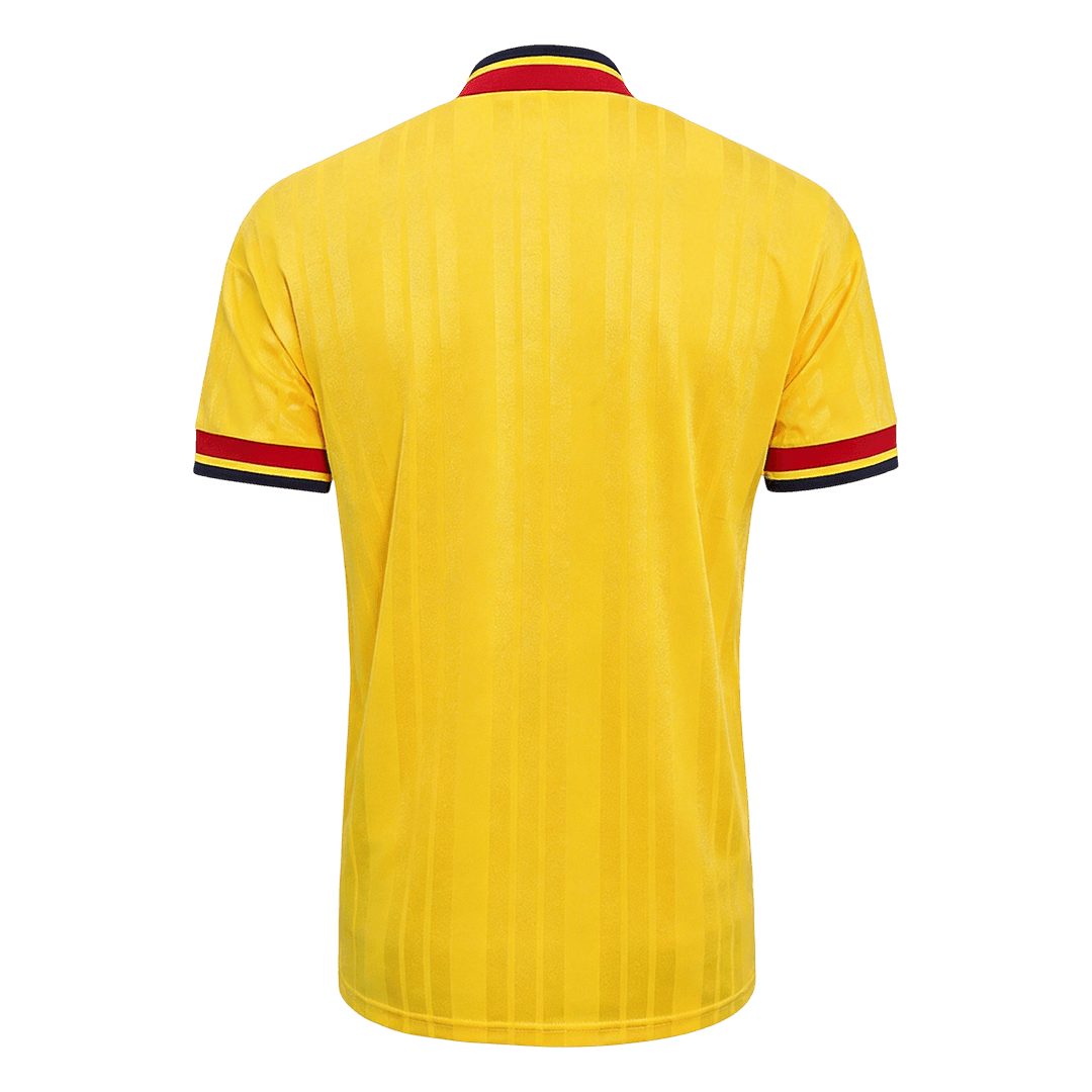 Retro Arsenal Mens Away Soccer Jersey 1993/94 Yellow