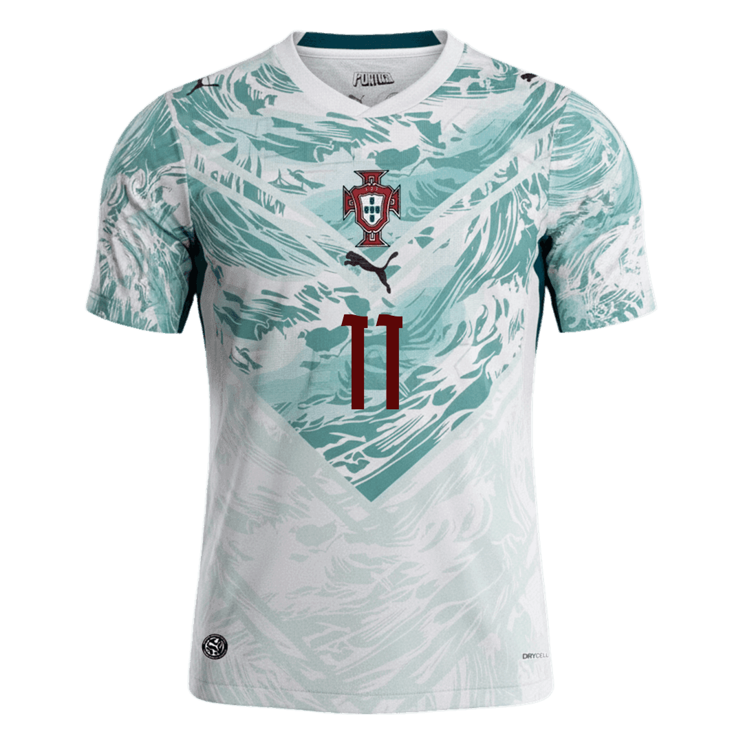 JOÃO FÉLIX #11 Portugal Mens Away Soccer Jersey World Cup 2026 White&Green