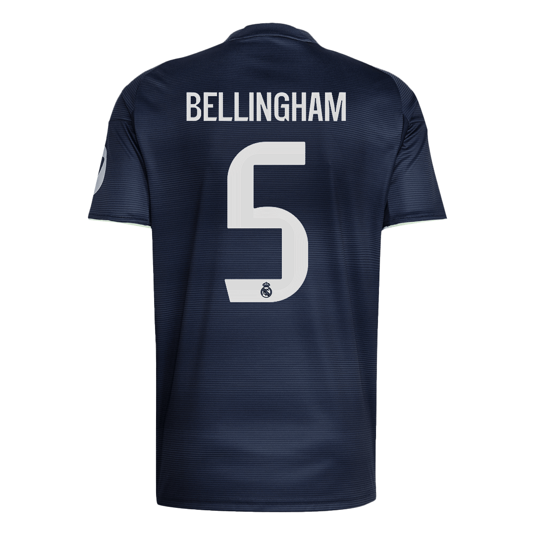 BELLINGHAM #5 Real Madrid Mens Away Soccer Jersey 2025/26 Navy [PREMIUM]