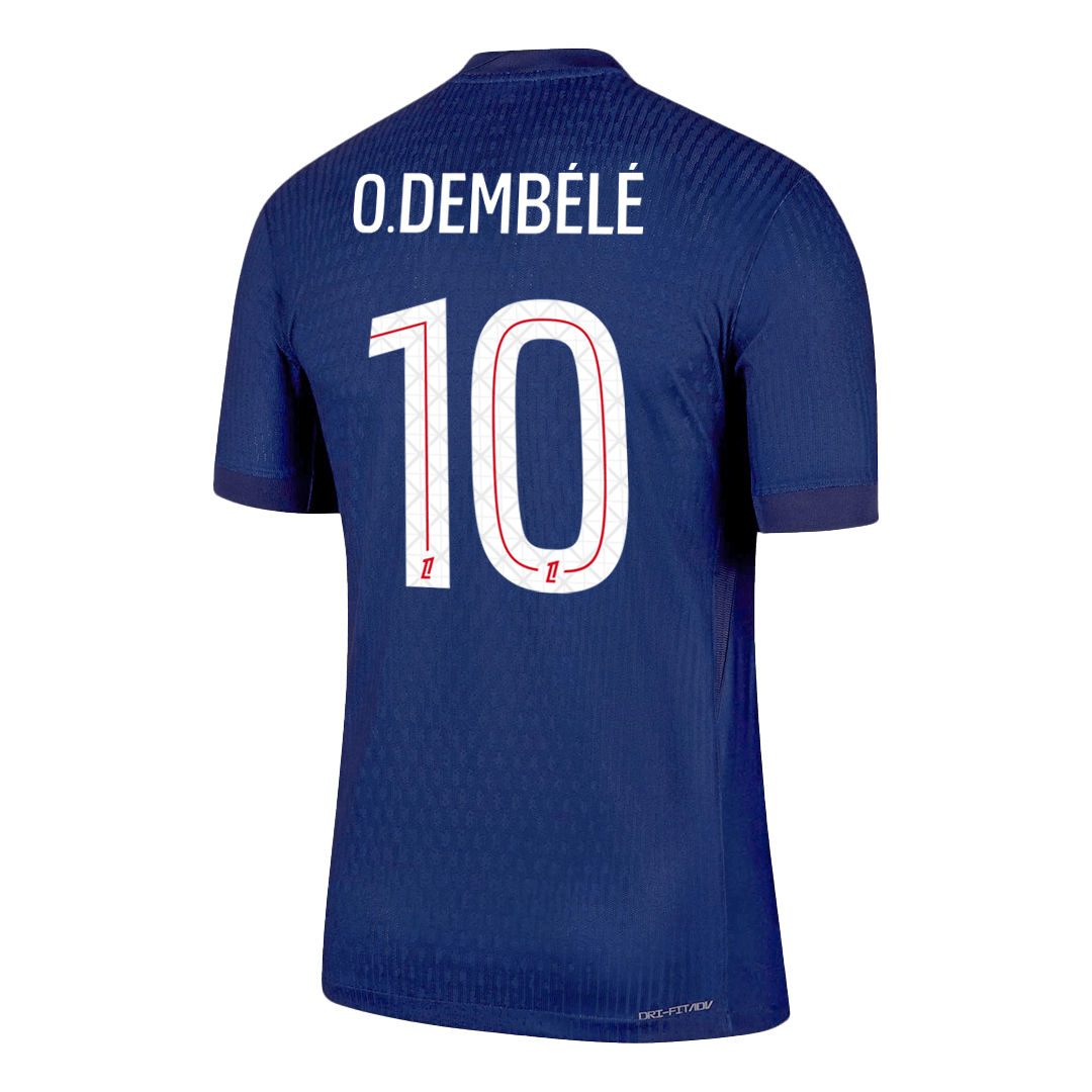 O.DEMBÉLÉ #10 PSG Mens Home Soccer Jersey 2025/26 Navy - Player Version