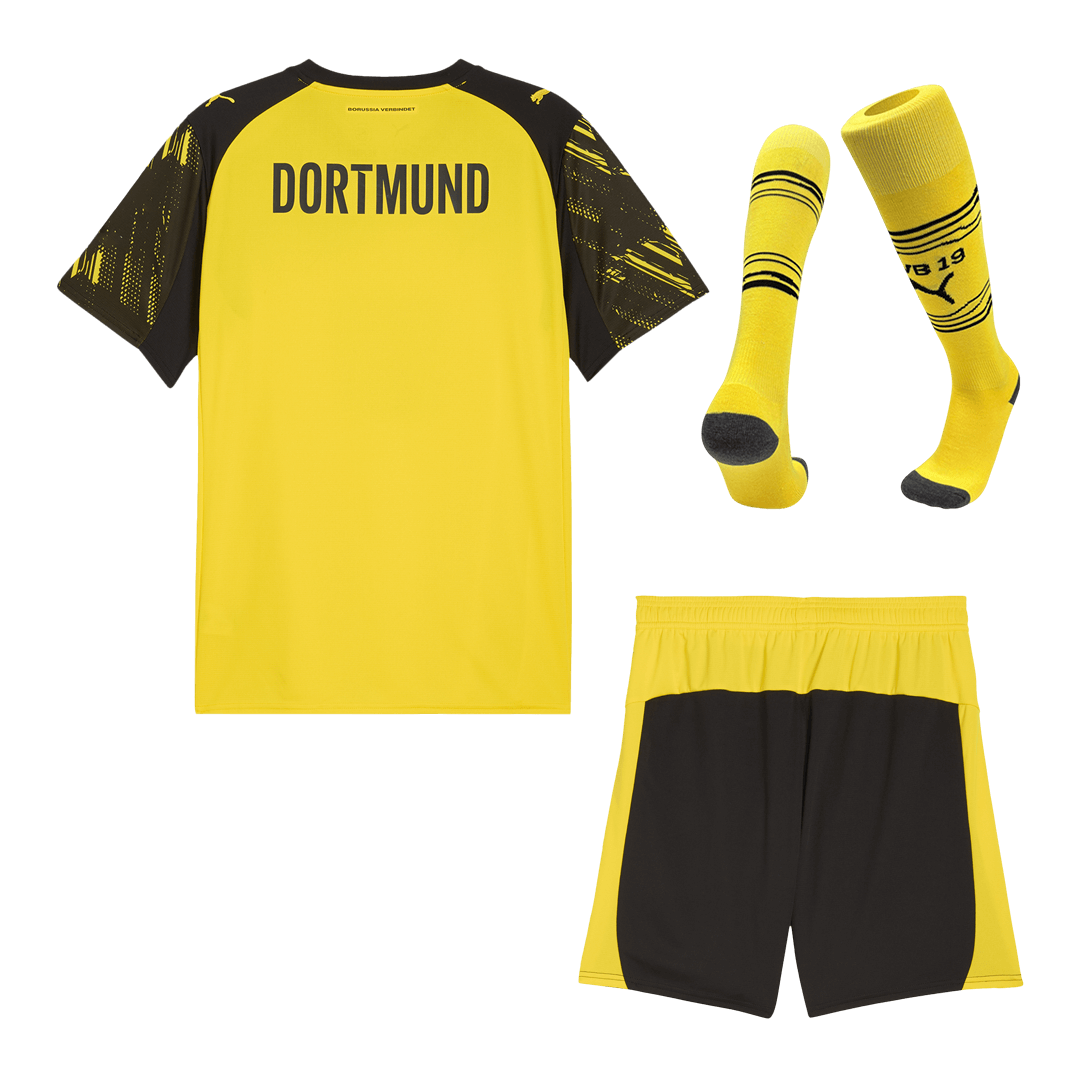 Borussia Dortmund Mens Home Soccer Full Set 2025/26 Yellow