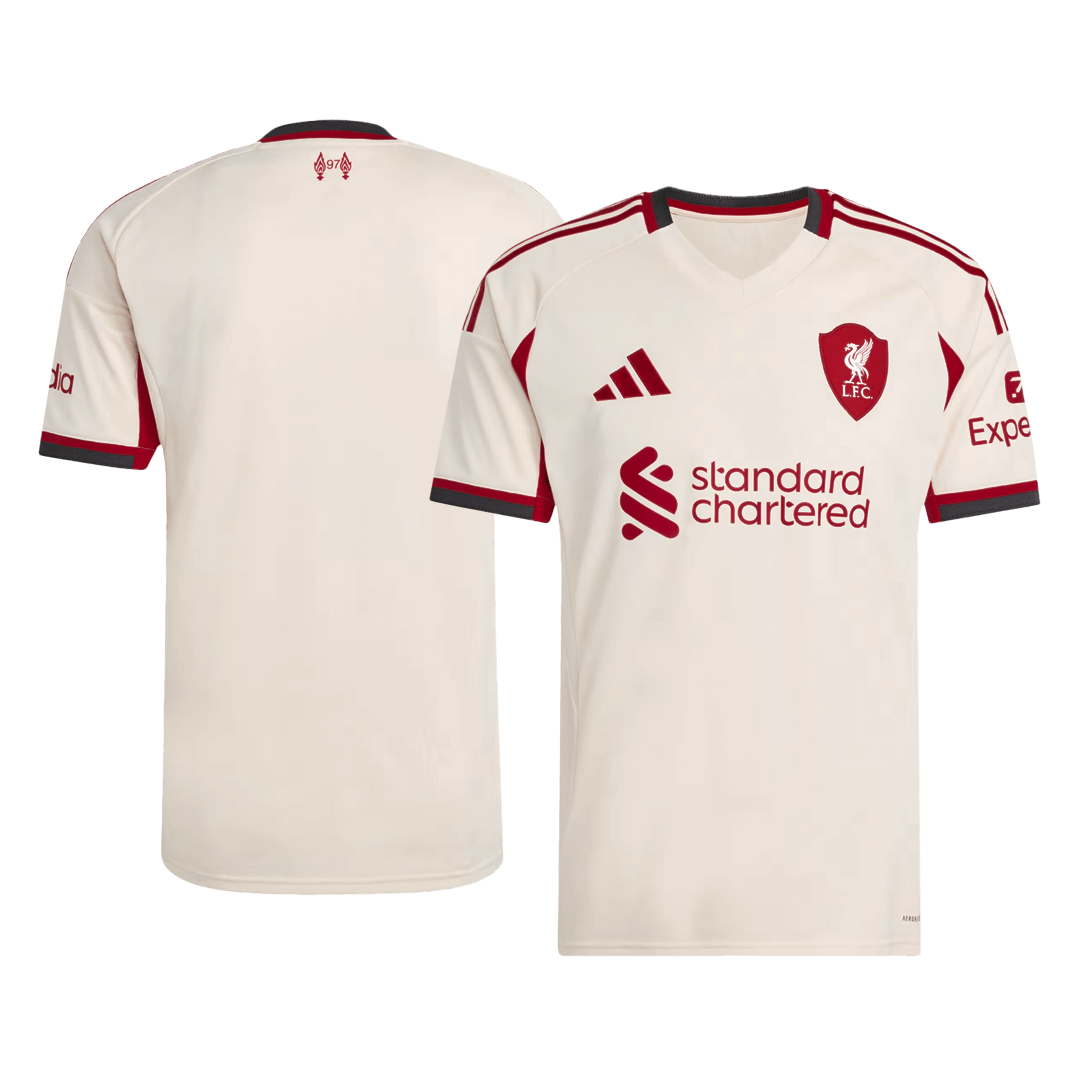 Liverpool Mens Away Soccer Jersey 2025/26 White