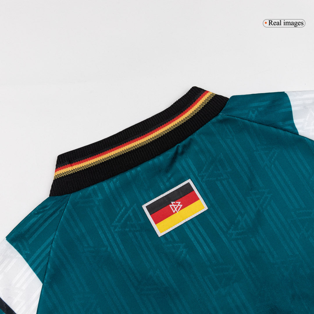Retro Germany Mens Away Soccer Jersey 1996/97 Green