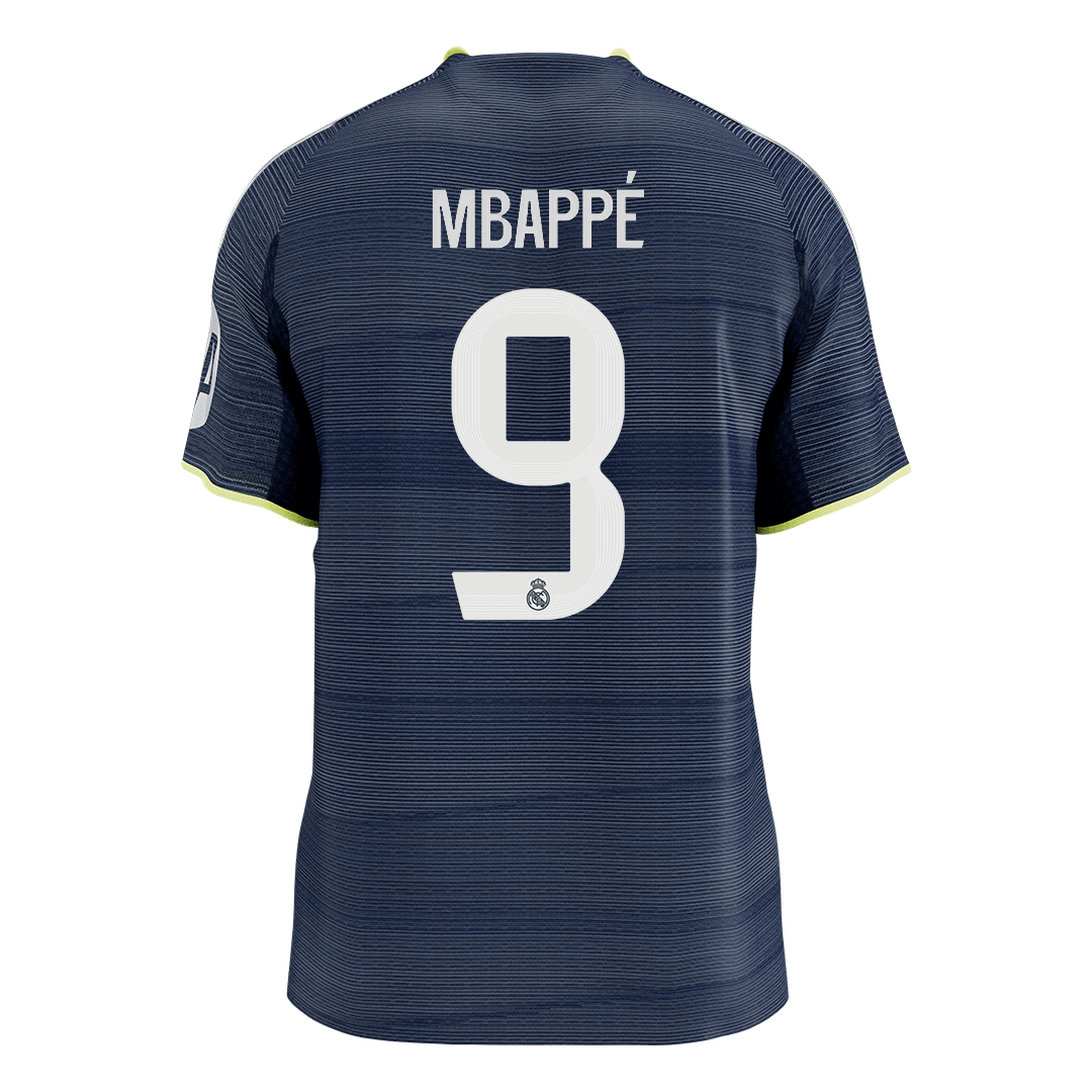 MBAPPÉ #9 Real Madrid Mens Away Soccer Jersey 2025/26 Navy - Player Version [PREMIUM]