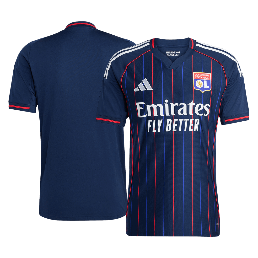 Olympique Lyonnais Mens Away Soccer Jersey 2025/26 Navy