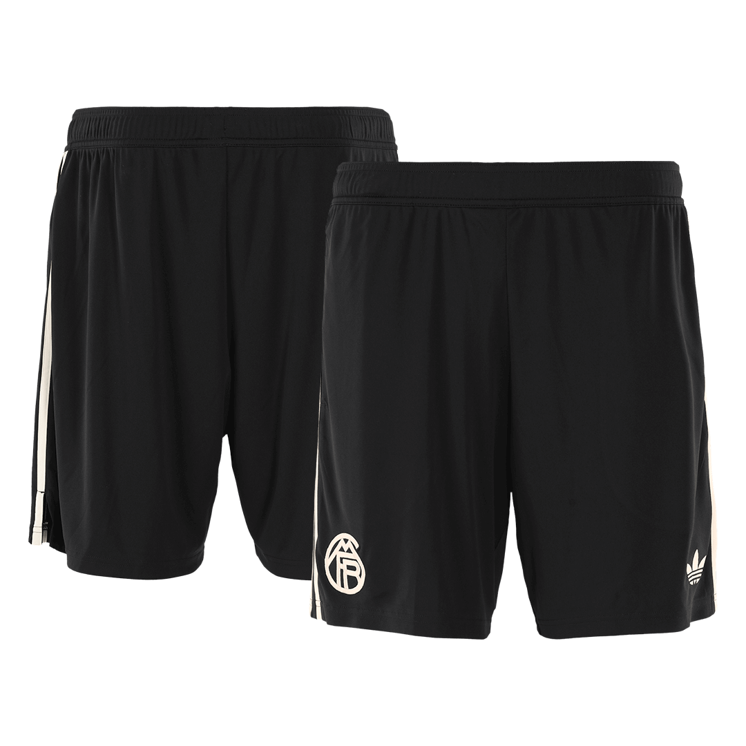 Bayern Munich Mens Third Away Soccer Shorts 2025/26 Black