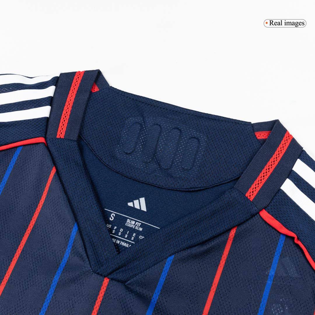 Olympique Lyonnais Mens Away Soccer Jersey 2025/26 Navy - Player Version