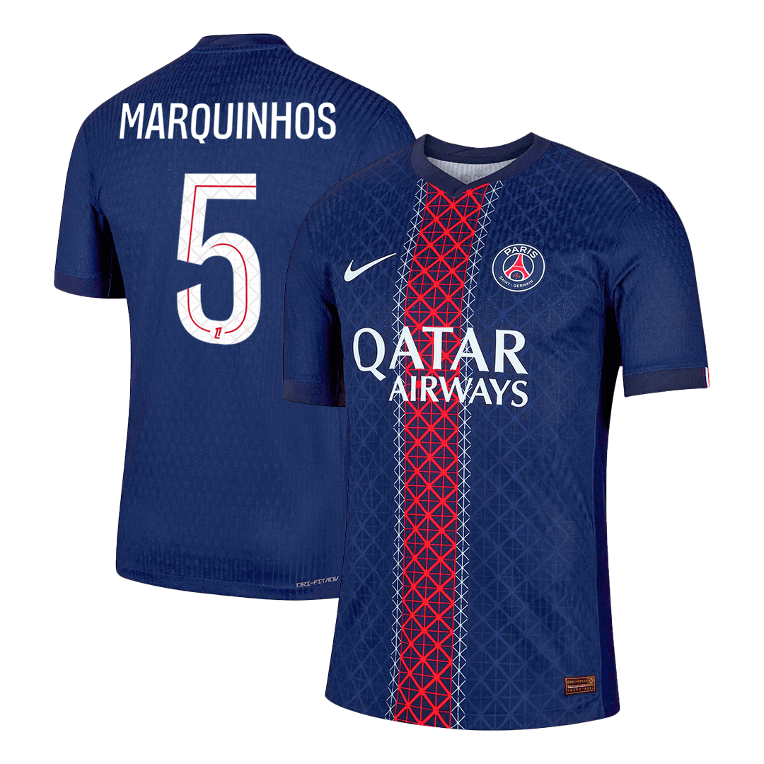 MARQUINHOS #5 PSG Mens Home Soccer Jersey 2025/26 Navy - Player Version