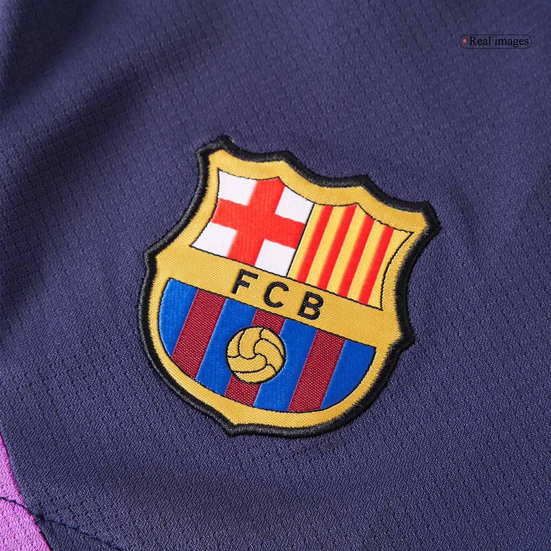 Barcelona Mens Pre-Match Soccer Shorts 2025/26 Navy