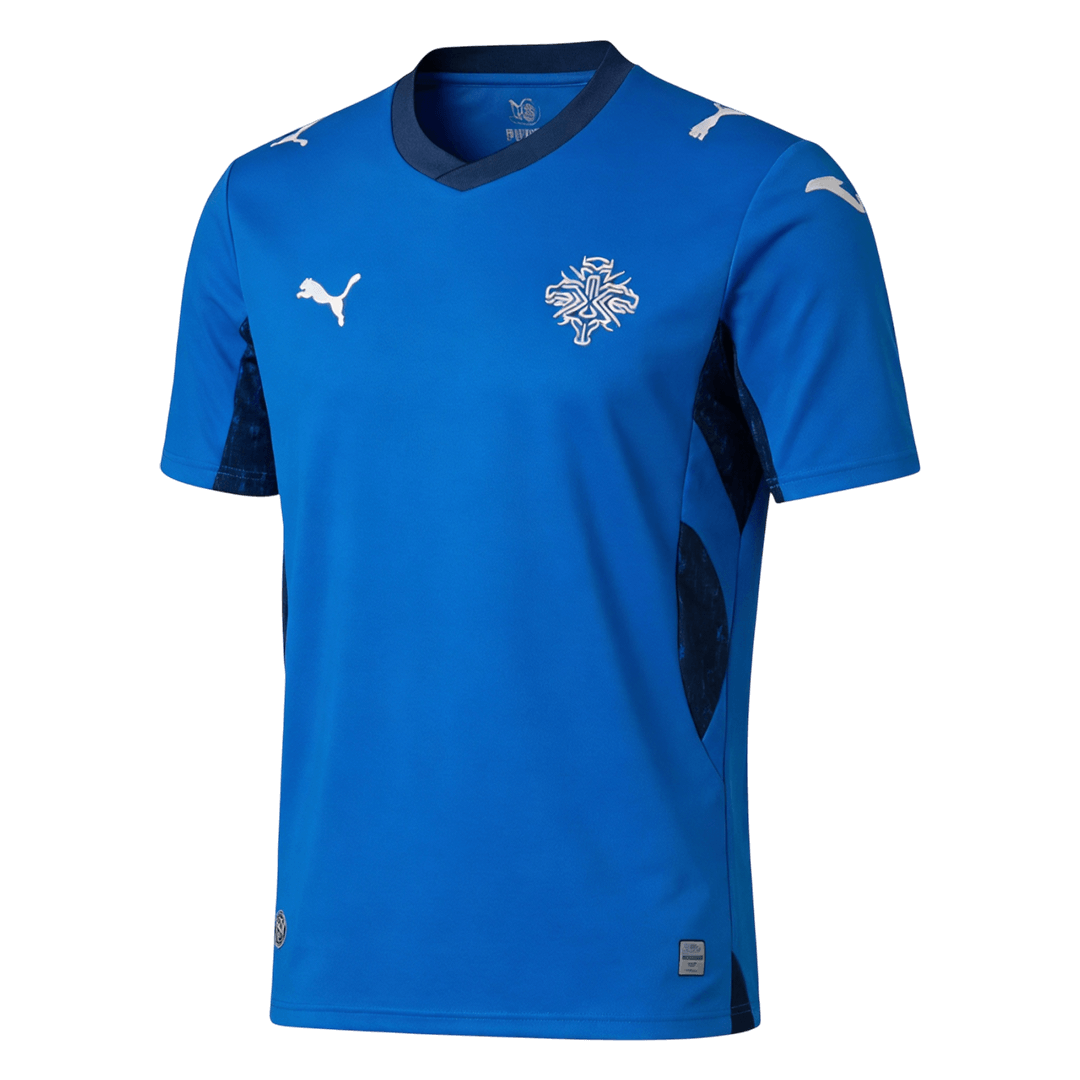 Iceland Mens Home Soccer Jersey World Cup 2026 Blue