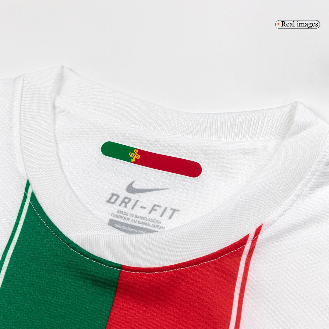 Retro Portugal Mens Away Soccer Jersey 2010 White