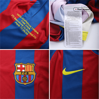 Retro MESSI #30 Barcelona Mens Home Soccer Jersey UCL Final UCL 2005/06
