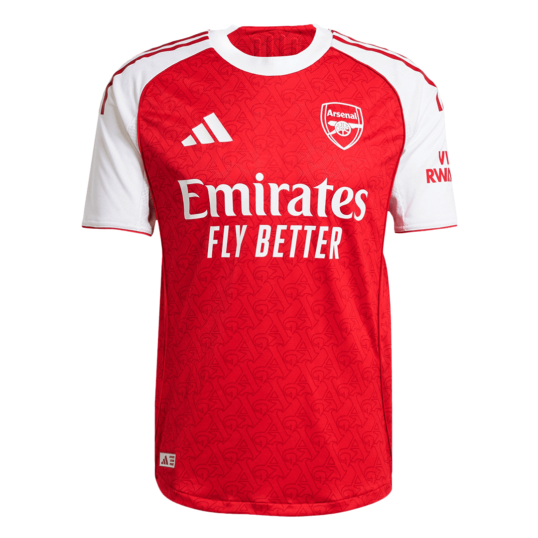 SAKA #7 Arsenal Mens Home Soccer Jersey 2025/26 Red - Player Version