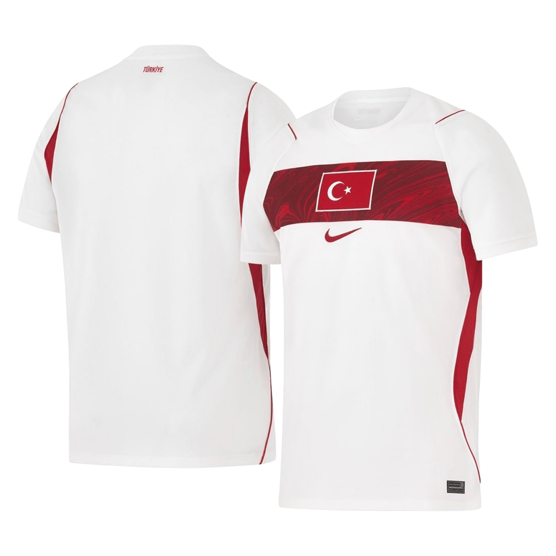 Turkey Mens Away Soccer Jersey World Cup 2026 White