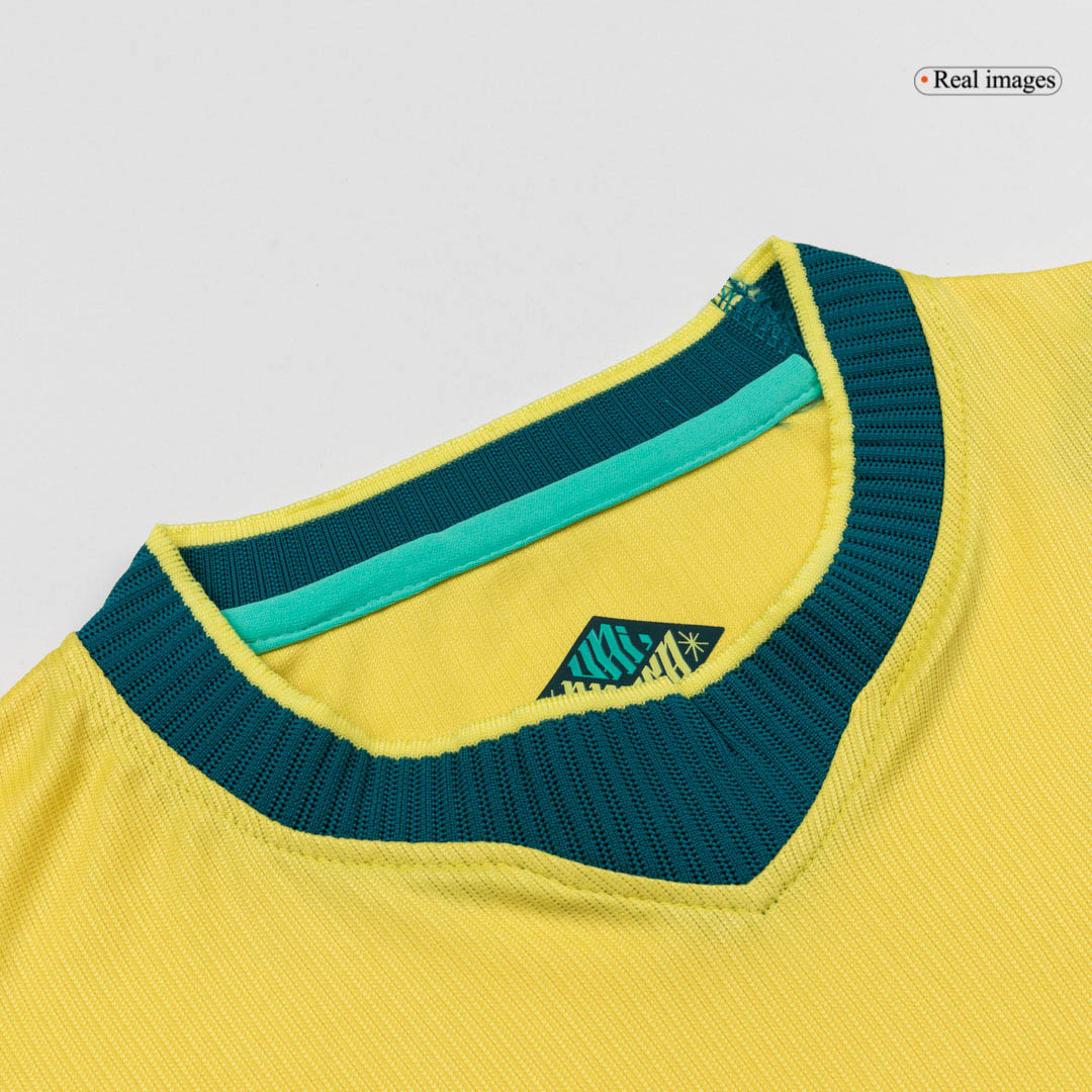 Brazil Kids Home Soccer Kit World Cup 2026 Yellow
