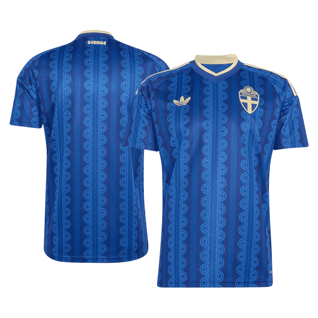 Sweden Mens Away Soccer Jersey World Cup 2026 Blue