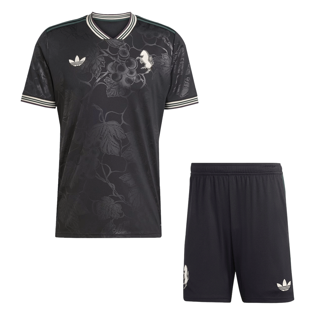 Juventus Mens Third Away Soccer Kit 2025/26 Black