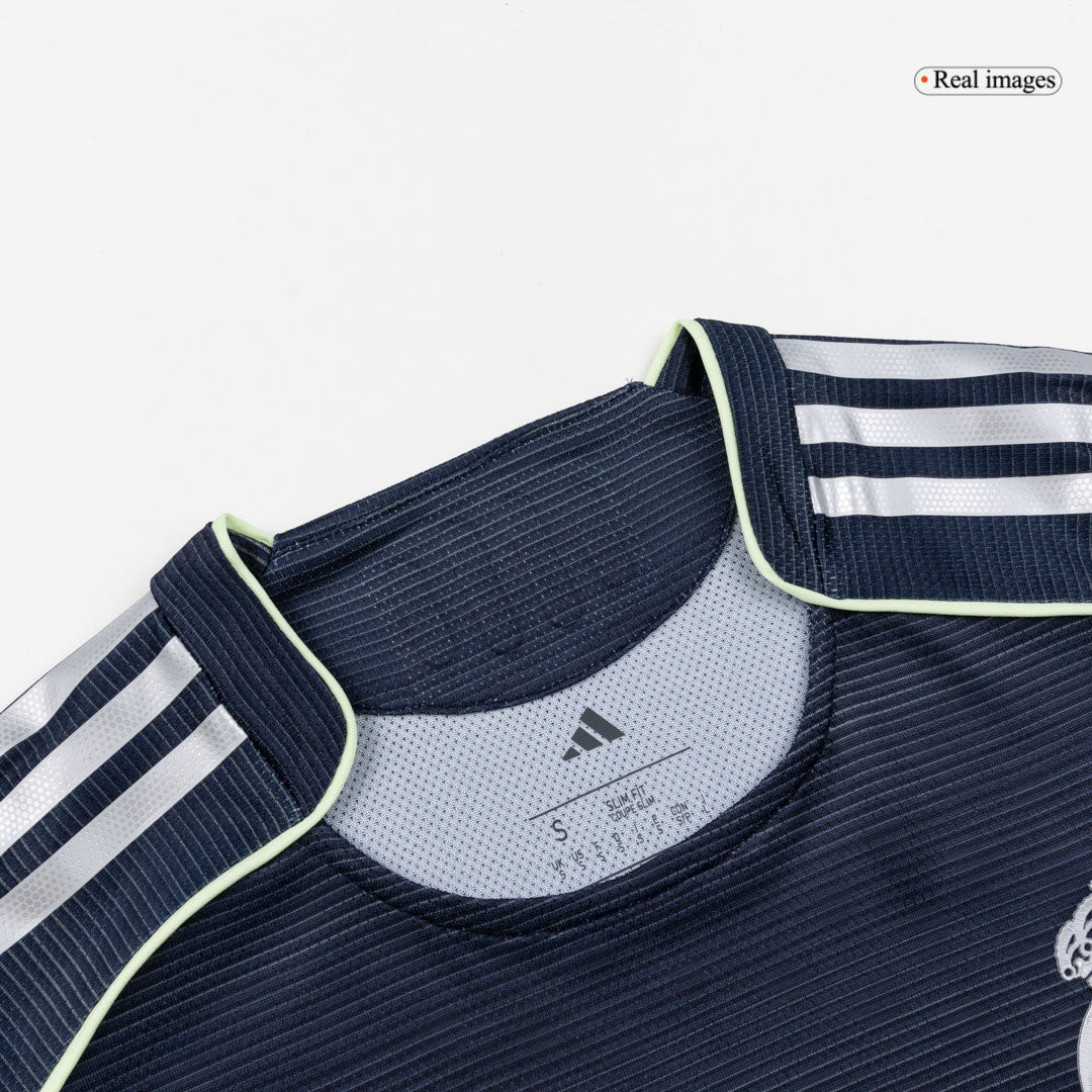 TCHOUAMENI #14 Real Madrid Mens Away Soccer Jersey 2025/26 Navy - Player Version [PREMIUM]