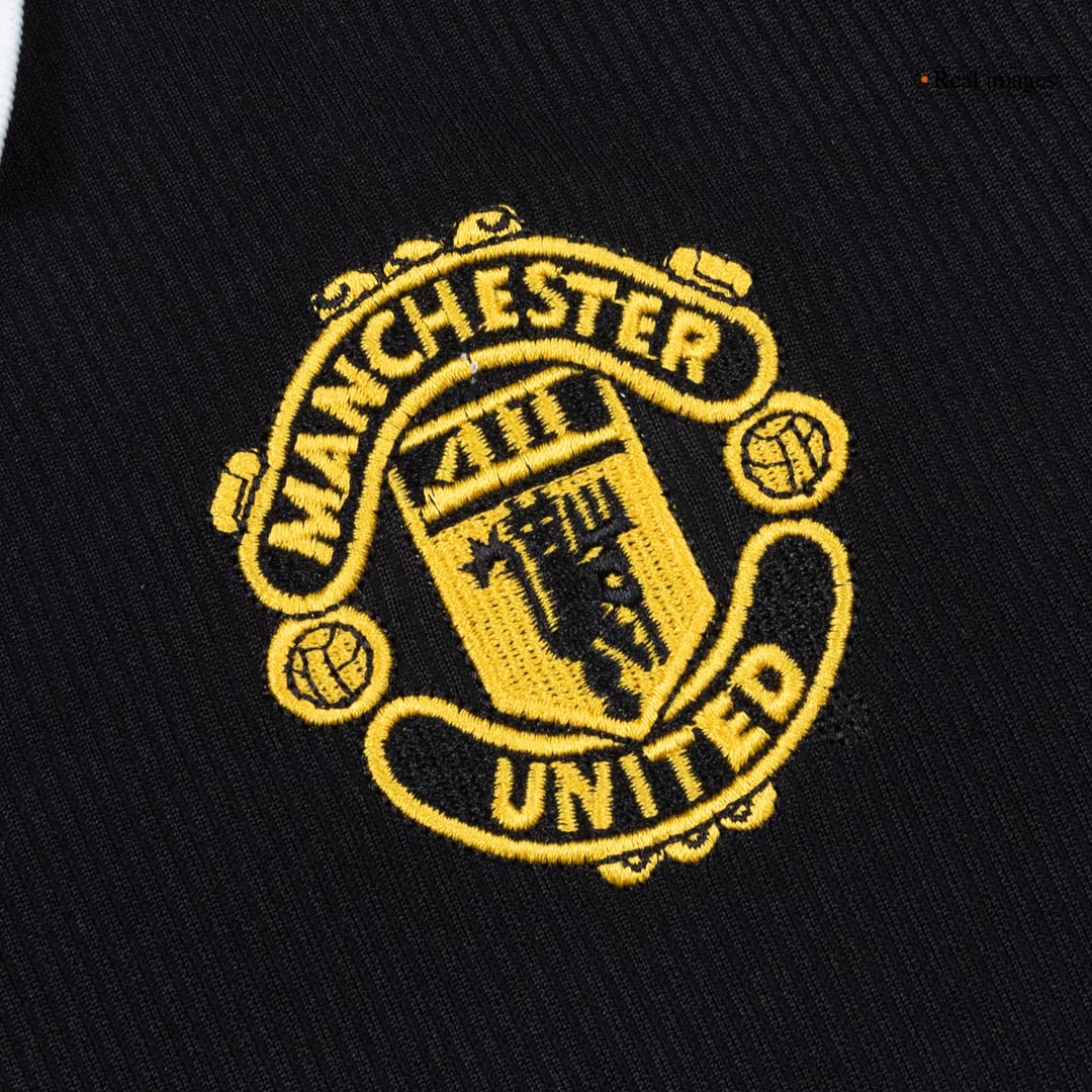 Retro Manchester United Mens Away Soccer Jersey 1998 Black