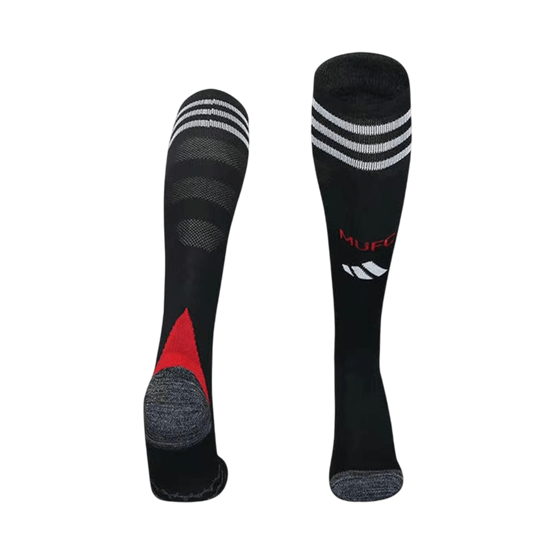 Manchester United Kids Home Soccer Socks 2025/26 Black [PREMIUM]