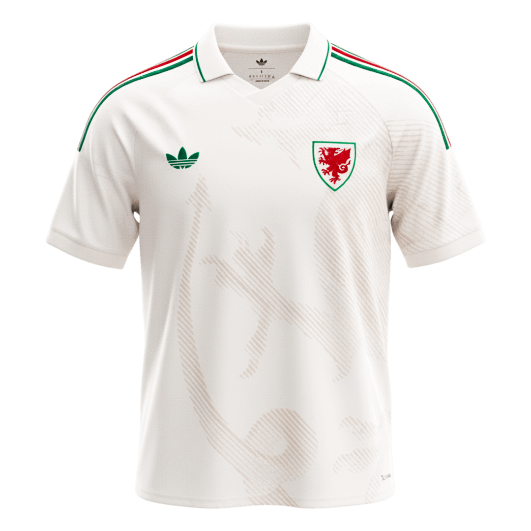Wales Mens Away Soccer Jersey World Cup 2026 White
