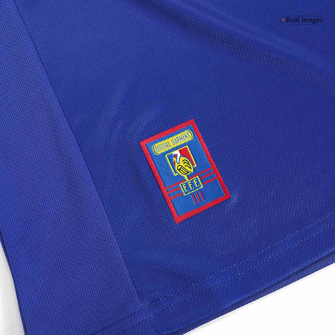 Retro HENRY #12 France Mens Home Soccer Jersey World Cup 1998 Blue