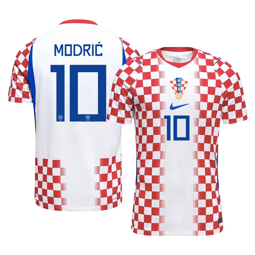 MODRIĆ #10 Croatia Mens Home Soccer Jersey World Cup 2026 Red&White - Player Version
