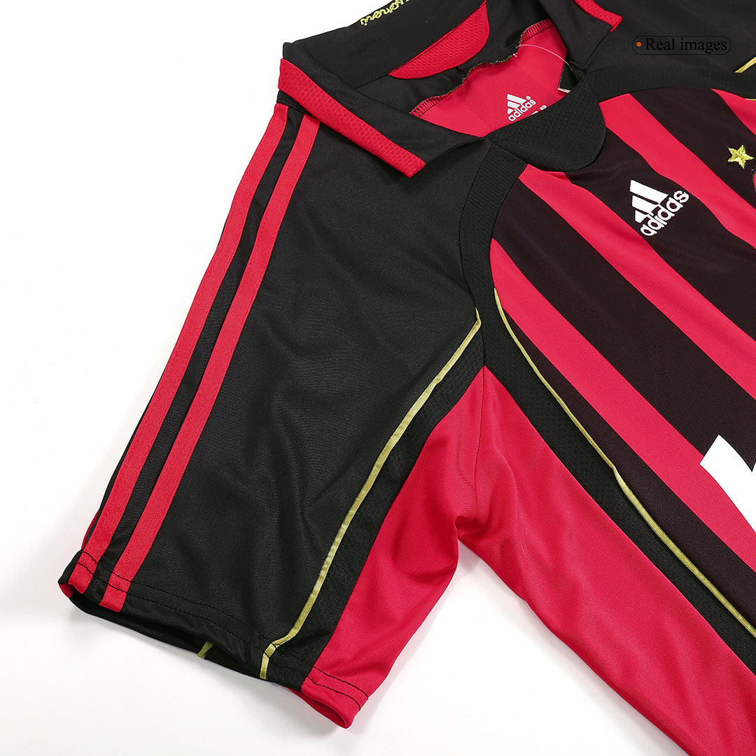 Retro AC Milan Mens Home Soccer Jersey 2006/07 Red&Black