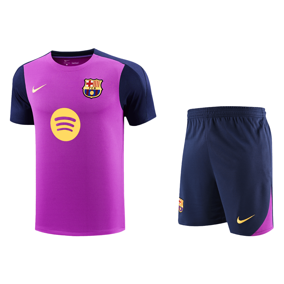 Barcelona Mens Pre-Match Soccer Kit 2025/26 Purple