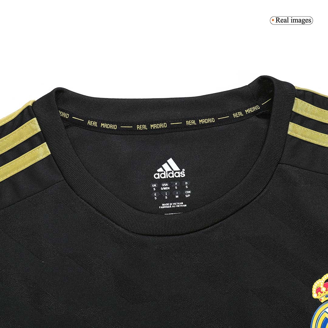 Retro Real Madrid Mens Away Soccer Jersey 2011/12 Black