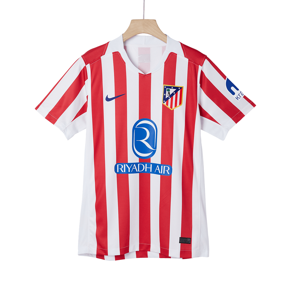 GRIEZMANN #7 Atletico Madrid Mens Home Soccer Jersey 2025/26 Red&White