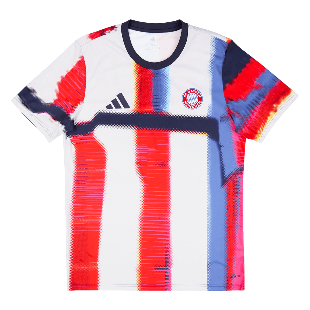 Bayern Munich Mens Pre-Match Soccer Jersey 2025/26 Red&White