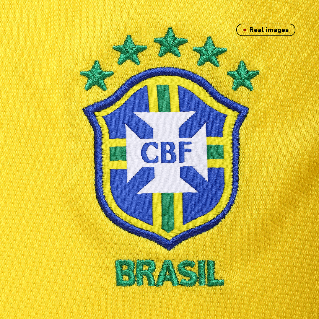 Retro Brazil Mens Home Soccer Jersey 2004 Yellow