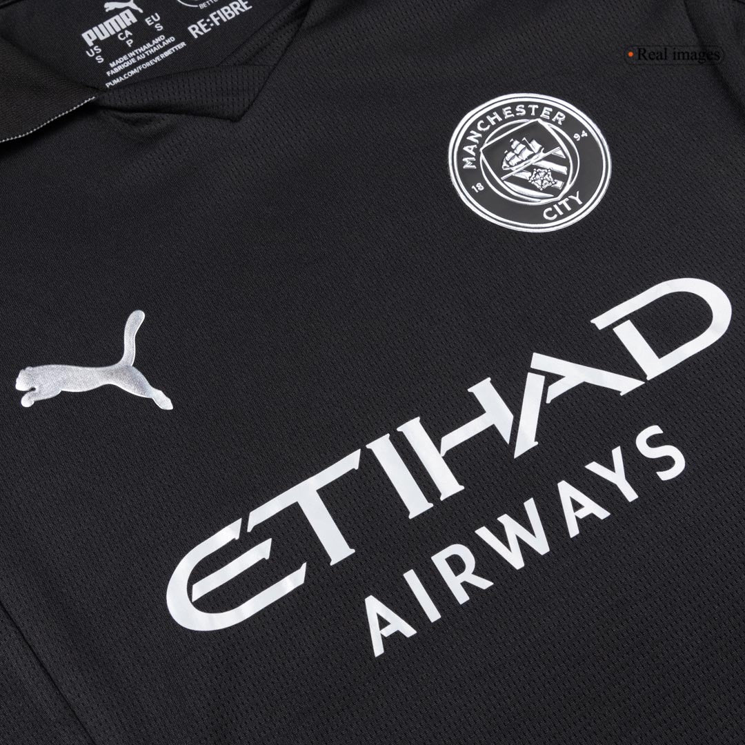 Manchester City Womens Away Soccer Jersey 2025/26 Black