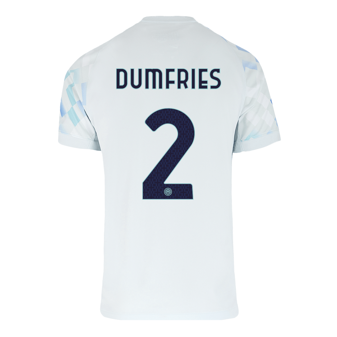DUMFRIES #2 Inter Milan Mens Away Soccer Jersey 2025/26