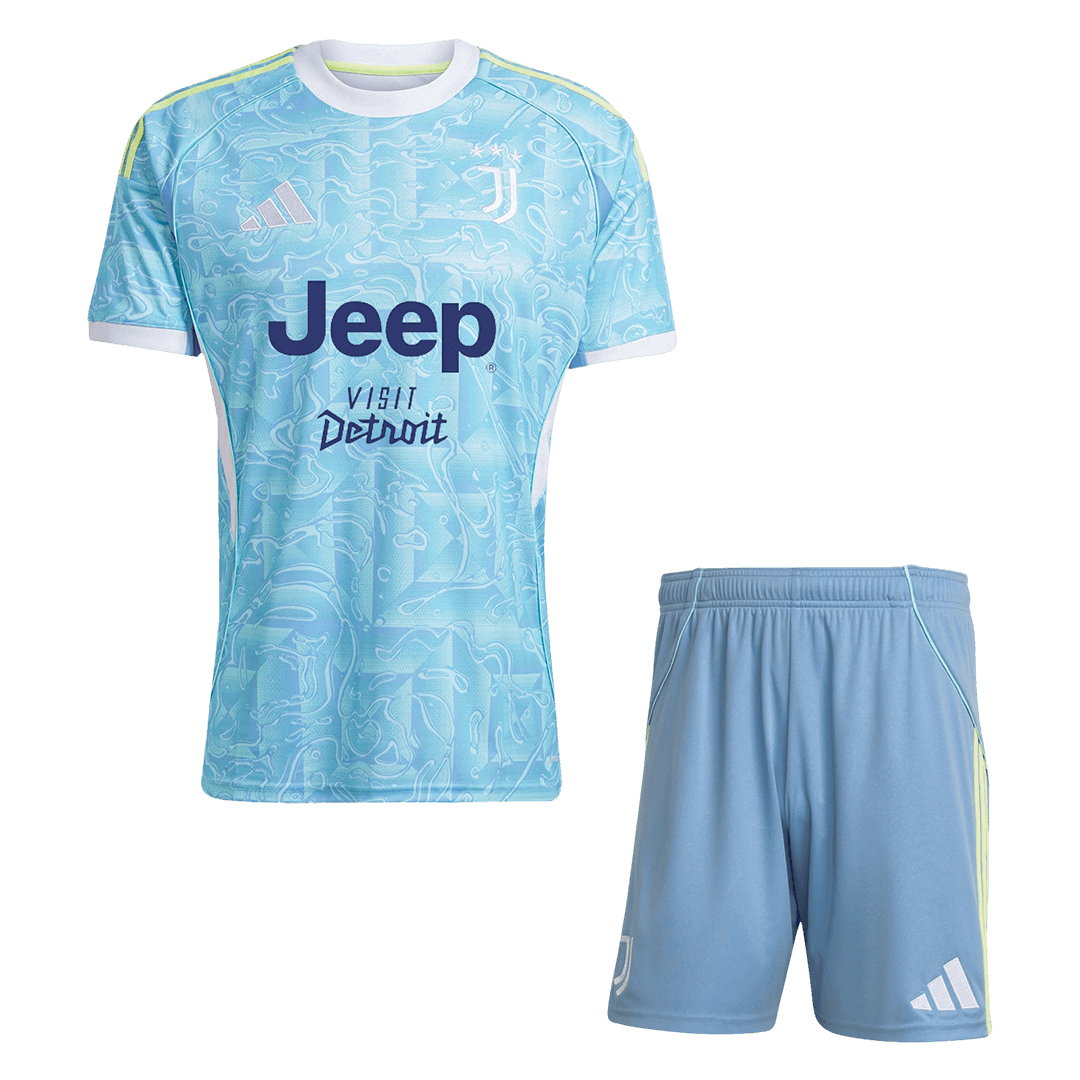 Juventus Mens Away Soccer Kit 2025/26 Blue