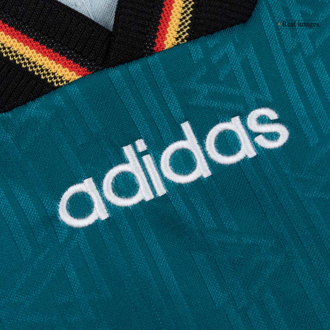 Retro Germany Mens Away Soccer Jersey 1996/97 Green