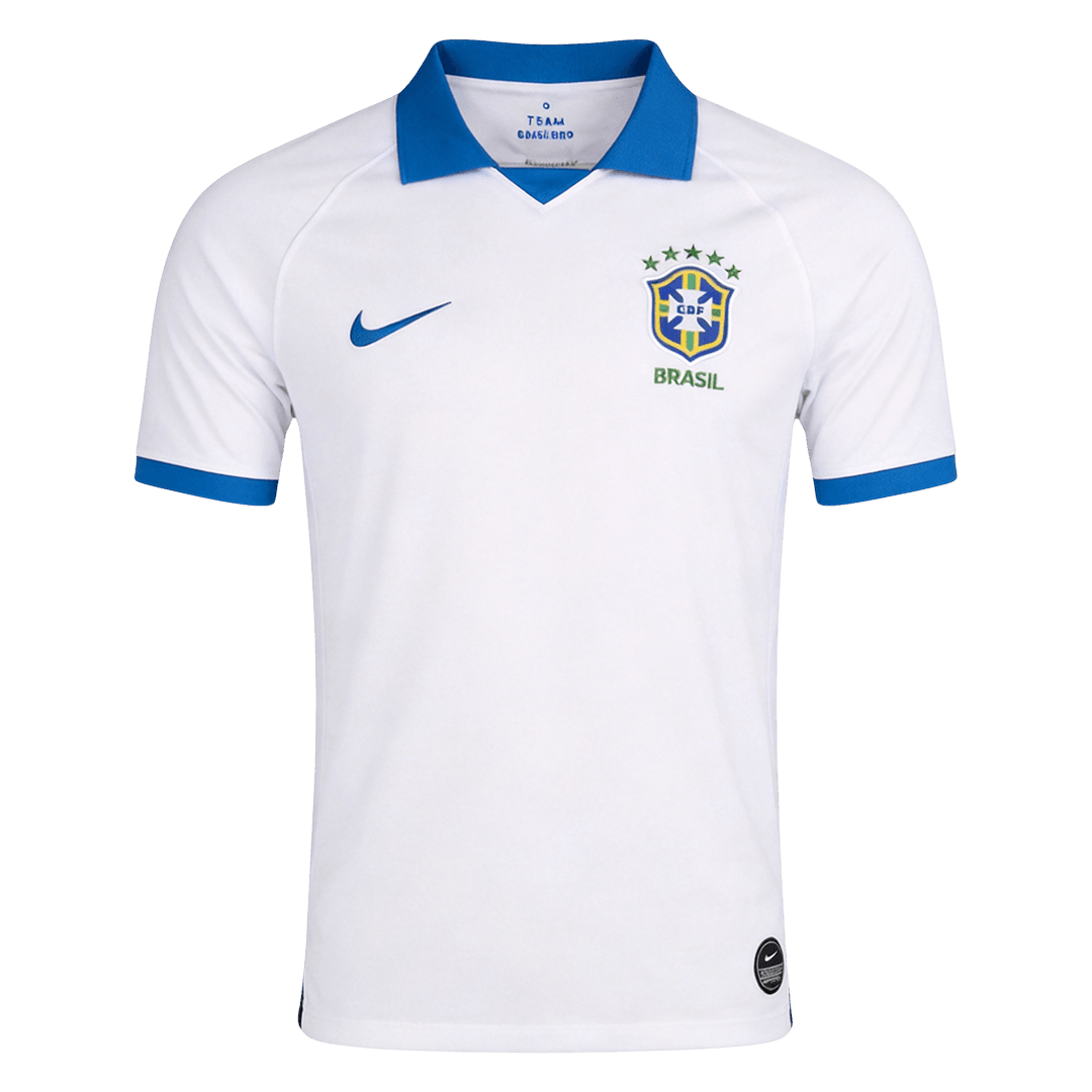 Retro Brazil Mens Away Soccer Jersey 2019 White