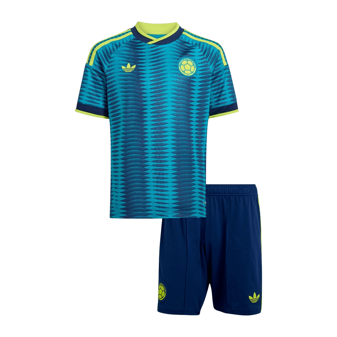 Colombia Kids Away Soccer Kit World Cup 2026 Blue