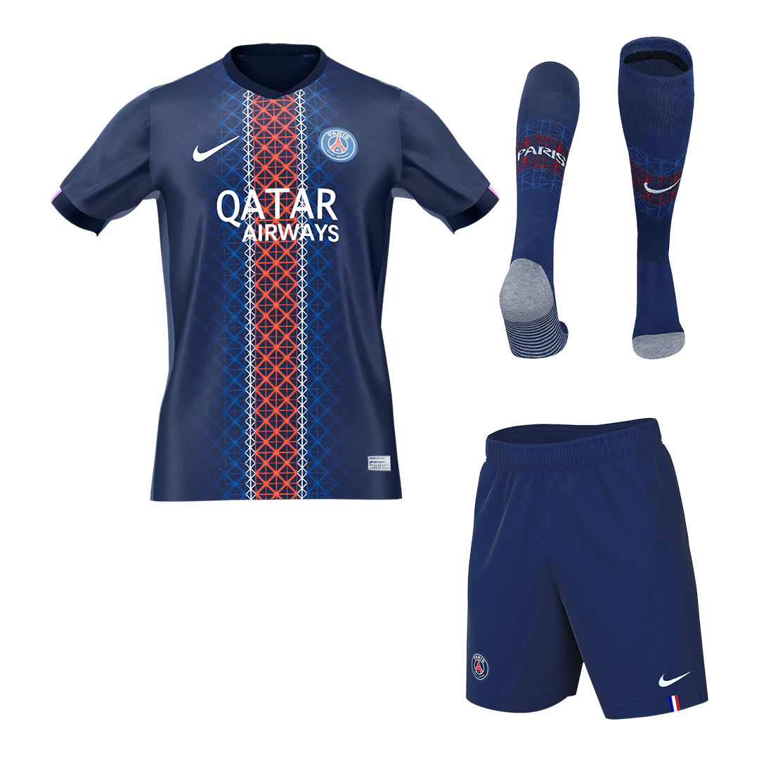 PSG Mens Home Soccer Full Set 2025/26 Navy [PREMIUM]
