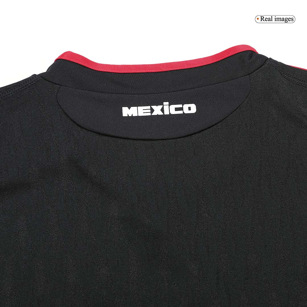 Retro Mexico Mens Away Soccer Jersey 2010 Black