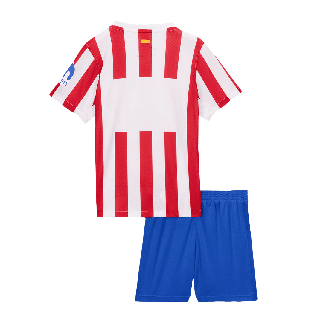 Atletico Madrid Kids Home Soccer Kit 2025/26 Red&White